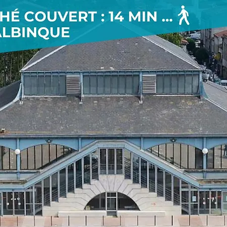L'intemporel - Grand T2 Climatise, Terrasse Couverte En Hypercentre Castres